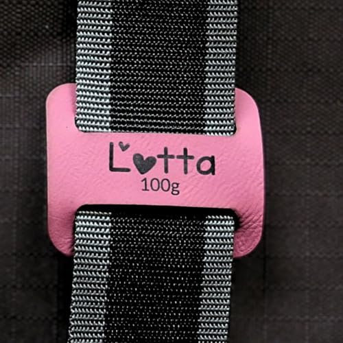 Deckenlabel für Pferdedecke Beschriftung Individuell (Rosa)