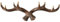 Plookyoe Crochets Muraux en Bois de Cerf Vintage - 28 cm Cintre Mural Porte-Manteau Porte-CléS pour Crochet Mural DéCoratif, B