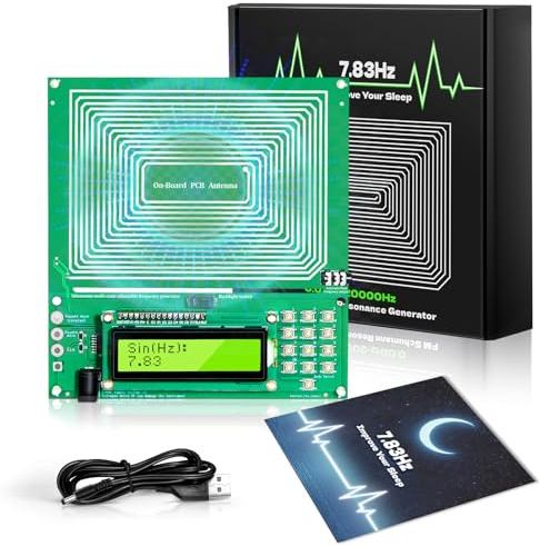 Generador de frecuencia para curación (0.01Hz-200KHz), generador de resonancia Schumann de 7.83 Hz, máquina de frecuencia de sonido para meditación, alivio del estrés, relajación y yoga