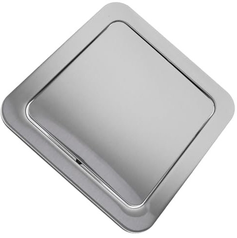 Luxshiny Stainless Steel Countertop Trash Can Lid Recessed Flap Cover Für Küchen Badezimmer Und Büros Einfach Zu Reinigen Rostfrei Und Langlebig Vielseitige Anwendung Gastronomie Und