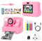 DOBWGXZ Digital Kids Camera, Instant Camera, 1080P HD 2.4 Inch Screen Selfie Camera with 32GB Card & 3 Rolls Print Paper (Pink)