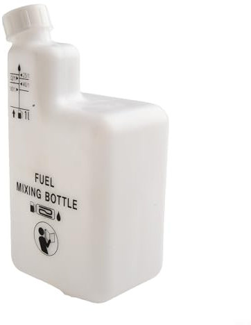 FUBESK 1L Benzin Öl Mischflasche für 2-Takt Motor Kettensäge Trimmer Motorrad