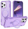 Telaso Magnetic Case for iPhone 14 Pro Max Case, [Compatible with MagSafe] with Ring Stand Military Anti Fall Measures Shockproof Protective Phone Cases for iPhone 14 Pro Max 6.7, Purple