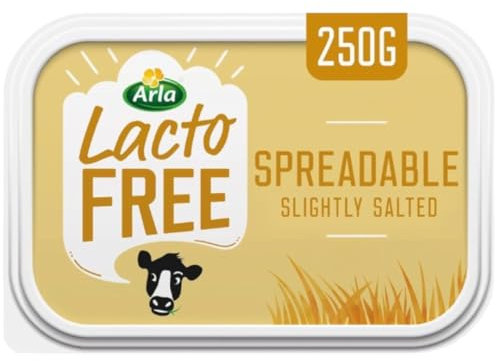 Lactose Free Butter Slightly Salted Spreadable 250g ARLAs Lactofree (1x250g)