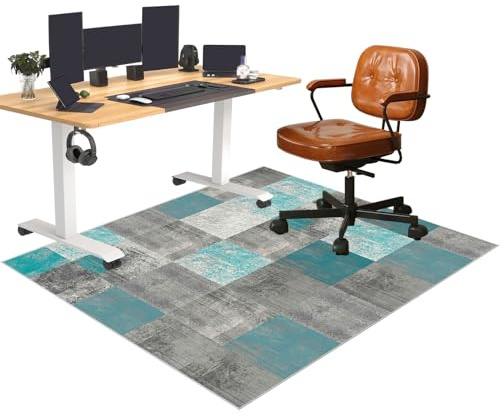 Tappetino per Sedia da ufficio Tappeto Salvapavimento 80 x 120 cm Tappeto Sedia Gaming Tappeto per Sedia con Ruote Tappetino Pavimenti per Parquet e Piastrelle Tappetino di Protezione per Pavimento