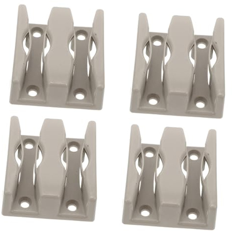 Operitacx 4Piezas Guía Inferior para Ducha de Vidrio de Topes de Seguridad Mecanismo de Fijación Compatible con Diversas Mamparas de Ducha