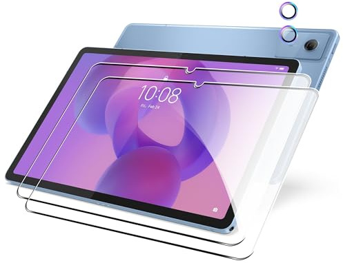 Heioloo [4 Pezzi Vetro Temperato per Lenovo Idea Tab 11 2025, [2 + 2 Pezzi] Pellicola Protettiva con Pellicola Fotocamera, Senza Bolle, 9H Durezza, Anti Graffi, Anti-Impronte