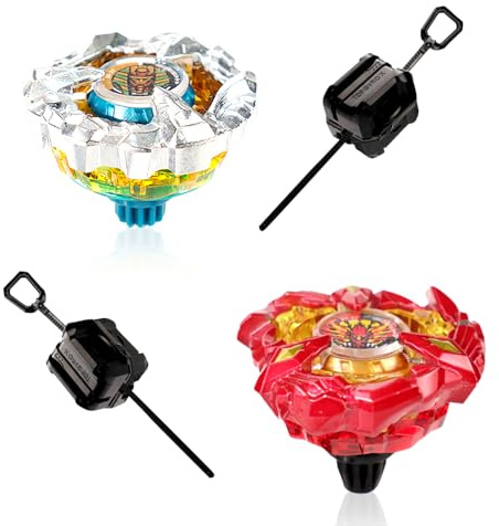 Kreisel Battle Set, Kinder Spielzeug Kreisel, Metal Rotierende Spielzeugset, Tops mit Starter und Griff, für Kindertag, Ostern, Weihnachten, Geburtstag