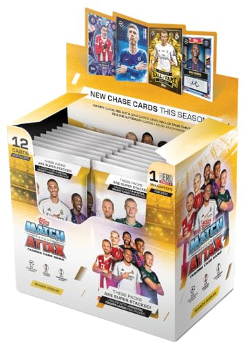 Topps UCC Match Attax 2025/26 - Full Box - contains 32 packets with 4 special insert cards per packet (12 cards per packet).