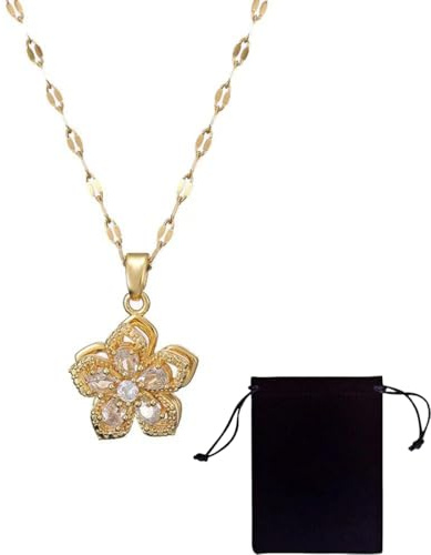 ROKZELT Anti Stress Kette, Fidget Kette, Stress Kette, Goldkette, Filigrane Kette, Halskette Damen Gold, Vergoldete Kette, Schlangenkette Gold, Anxiety Kette for Women