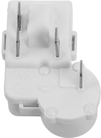 HOUDERCO Relay Universal Built-in Starter Refrigerator with Compressor Sturdy 4-pin Overload Protector, Compatible and Pp and Iron Material for Reliable with Refrigerators Freezers