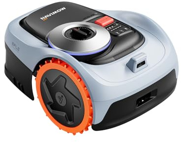 Segway Navimow Robot Tagliaerba i205 AWD Senza Filo Perimetrale, Rec. 500 m², Trazione Integrale per Pendii del 45%, EFLS NRTK + Visione, Mappatura Automatica, Non è Necessaria un'antenna RTK