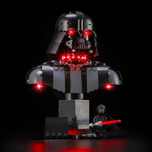 BRIKSMAX LED Beleuchtung für LEGO Star Wars Darth Vader Büste 75439, kompatibles Licht Set für Bausteine - Ohne Lego Set, Premium Deko licht für Modellbau