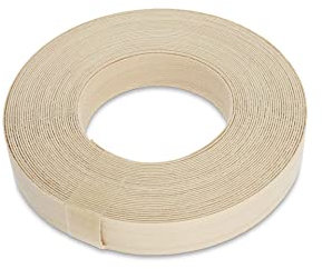 WoodPress® 15 mm Bois d'Érable Véritable Bande de Chant en Placage Préencollé – Rouleau de 7,5 m – Application à Repasser Facile à Faire soi-même, Couvre Le Bord d'un Panneau MDF Standard