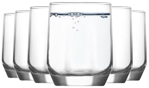 LAV Diamond Trinkgläser Brille - 215ml - Packung Von 6