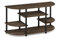 Furinno Jaya Mobile Porta TV, truciolato, Marrone (Columbia Walnut/Black), 39.5 x 106.78 x 57.79 cm