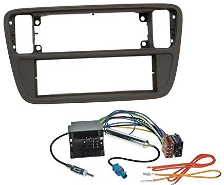 1 Din Radio Einbauset Blende Radioanschlusskabel Antennenadapter für Seat MII (AAN) ab 2012