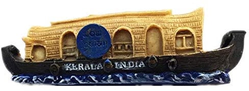 Ship Kerala India World Fridge Magnet 3D Resin Collection Travel Souvenir Tourist Gift Home and Kitchen Decoration Refrigerator Magnetic Sticker