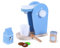 TikTakToo Frühstücksset Kinder Kaffeemaschine Toaster Spielset aus Holz mit viel Zubehör passend zu Allen Kinderspielküchen Kinderküchen Spielzeug (Espressomaschine mit Zubehör)