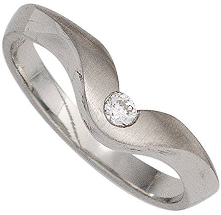 Jobo Damen-Ring aus 950 Platin mit Diamant Größe 56
