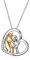 YFN Gold Pferd Anhänger Halskette Schmuck 925 Sterling Silber Mädchen Umarmung Pferd Geschenk für Frauen Mädchen