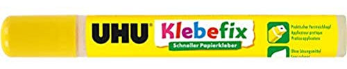 UHU klebefix, Lösungsmittelfreier Klebepen, transparent, 25 g