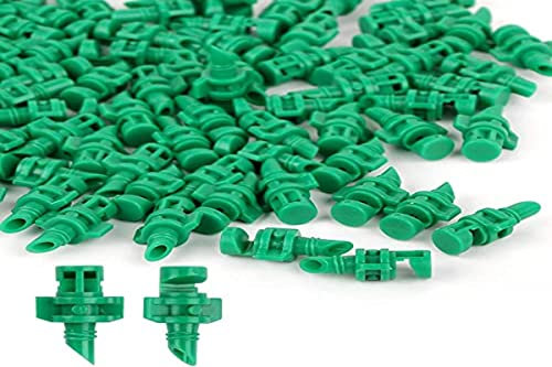 100 unids 180 Grados Mini boquillas Micro pulverizadores para jardín Sistema de riego por Goteo huerto Agricultura
