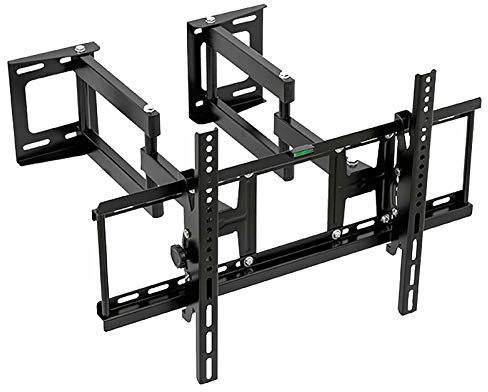 Support TV LIU d'angle, Support Mural De Télévision Inclinable Rotatif À Double Base, for Moniteur De Télévision LCD LED 32-62 Pouces, VESA 400x400mm