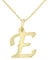 forme di Lucchetta Schmuck, Goldkette Damen 375 Echtgold, für Damen Kette mit Anhänger Buchstabe Initialen Namen A B C D E F G H I J K L M N O P Q R S T U V Y X Z aus 9 Karat Gelbgold – 45