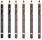 Go Ho 6 PCS Eyebrow Eyeliner Pencil Set,Easy to Color Waterproof Eye Brow Pencil,Professional Long-lasting Eye Liner Makeup Brow Tint Pen,3 Colors(Black,Light Brown,Dark Brown)