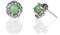 Jade Circle - keltische Ohrstecker aus Schottland - Sterling Silber & grüne Jade