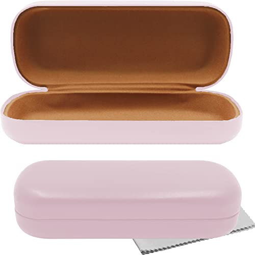Custodia Occhiali, PU portatile da viaggio Occhiali da Custodia, Custodia Protettiva Universale Occhiali Contiene panno per la pulizia in microfibra, Custodia per Occhiali da sole donna uomo