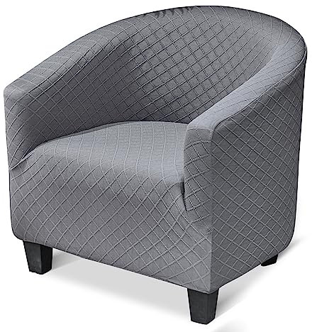jianyana tullsta sesselbezug, Universal Sesselschoner Elastisch Sesselüberwurf sesselbezug Stretch hussen für Sessel für Einzelsofa, Clubsessel, Cocktailsessel, (Grau)