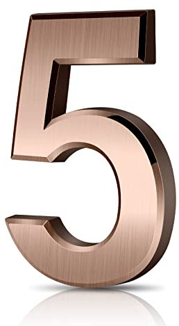 Vicloon Numero Civico, Numero Civico Segnale in ABS Acrilico, 3D Moderna Porta Numeri Segnaletica Targa Numeri Indirizzo Di Casa, 3 Pollici (7.5cm), Galleggiante Aspetto E Facile Da Installare