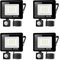 4*led strahler mit bewegungsmelder außen 20W,2000LM LED Strahler Außen mit Bewegungsmelder IP66 Scheinwerferled aussenstrahler bewegungsmelder Kaltes Weiß 6000K Außenstrahler LED Fluter Flutlicht
