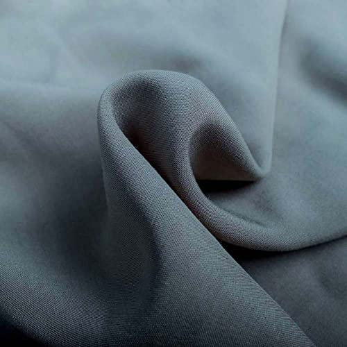 (8,5 /m2) Viskosestoff Visci | Leichter Stoff zum Nähen | Viskose Meterware Sommer (taubenblau)