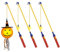 EasyAcc 4er Elektrischer Laternenstab LED DIY Aufkleber Laternenstab 40cm für St Martin Laterne Kinder Stab Laternenumzüge Halloween Zauberstäbe Party