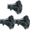 ERKO 100 unidades de bridas para cables profesionales 400 x 4,8 mm soporte para cables Soporte de brida para cables en negro, resistente a temperatura (Paquete de 3)