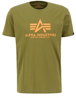 Alpha Industries Herren Basic Für T-Shirt, Moss Green, XL EU