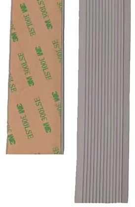 OOCCO Non-Slip Rubber Step Edge Trim,Step Edge Protector,Step Covers For Stairs PVC Stair Tread Edge Protectors Nosing Pre-Cut Strips,for Indoor And Outdoor (Color : Grey, Size : L1M*W5CM)