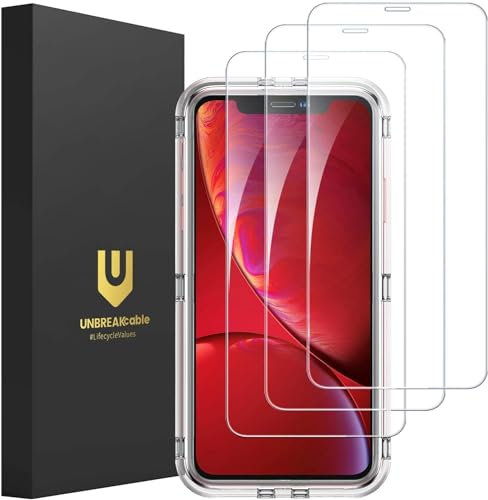 UNBREAKcable [3 Stück Panzer Schutz Glas für iPhone XR und iPhone 11