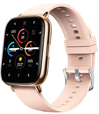 INF Smartwatch für Herren Damen, Smartwatch für Herzfrequenz, Blutdruck, Blutsauerstoff, Schlaf, 24 Sportmodi, IP67, 1,69-Zoll-Touchscreen