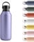 Chilly's Series 2 Water Bottle - Stainless Steel Thermal Bottles with Double Wall Vacuum, Soft Collar & Carry Loop - Lavender, 500ml