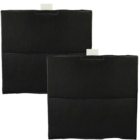 vhbw 2x Aktivkohlefilter kompatibel mit Siemens LC656BB60B, LZ52250, LC656BB60, LZ52650, LZ52251, LZ52350 Dunstabzugshaube - 23,5 x 22 x 2 cm