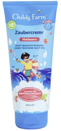 Childs Farm Zaubercreme 200 ml | Himbeere | Für empfindliche oder trockene Haut | 24-Stunden-Feuchtigkeitsversorgung