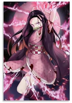 Demon Slayer Nezuko Tanjiro Anime Poster1 Poster Dekorative Malerei Leinwand Wandkunst Wohnzimmer Poster Schlafzimmer Malerei,Wandkunst Bilddruck Moderne Familienzimmer Dekor 12x18inch(30x45cm)