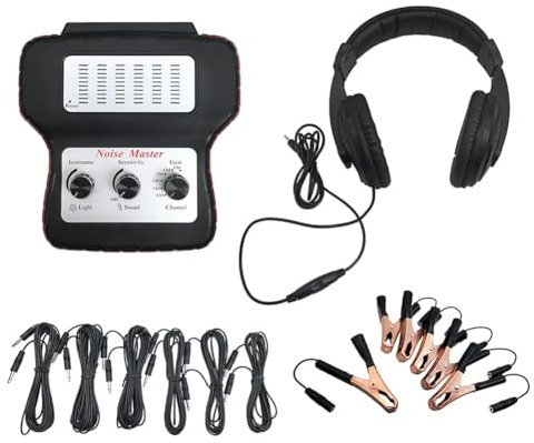 Otueidnsy Elektronisches Stethoskop, Auto-Geräuschfinder, Diagnosegerät, Mehrkanal-Geräuschdetektor, Detektor für Ungewöhnliche Geräusche