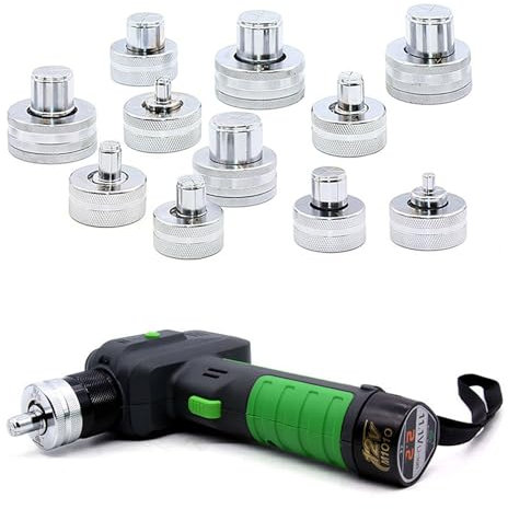 BDJSN Electric Tube Expander, Lithium Battery Hydraulic Air Conditioner Copper Pipe Expander with 11 Replaceable Heads, Tube Cutter, Toolbox, for Repair Air Conditioners and Other Equipment