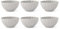H&H-Set 6 ciotoline, linea Lotus, ø 14 cm, in stoneware, colore grigio, lavabili in lavastoviglie