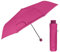 PERLETTI Regenschirm Kompakt Handtasche für Damen - Taschenschirm Manuell für Frauen Mädchen - Damenschirm Regen Schirm Sturmfest Leicht Mini - Durchmesser 97 cm (Dunkelrosa)